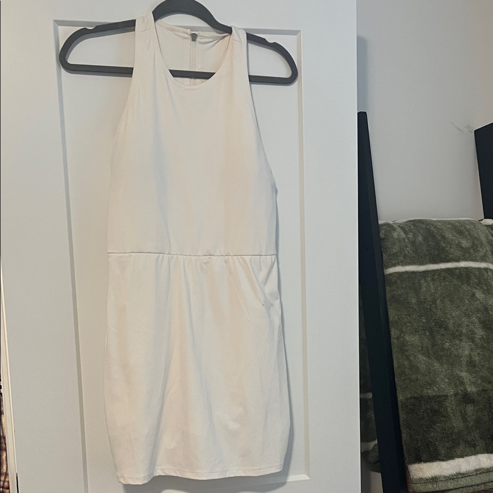 all in motion White Sleeveless Midi Dress